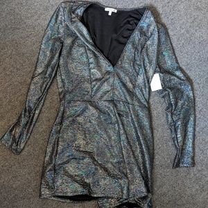Holo Space Disco Romper Jumpsuit